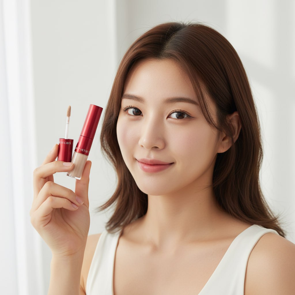 TIRTIR Glide & Hide Concealer – Dual Formula for Concealing Dark Circles and Fine Lines, 0.28 Oz